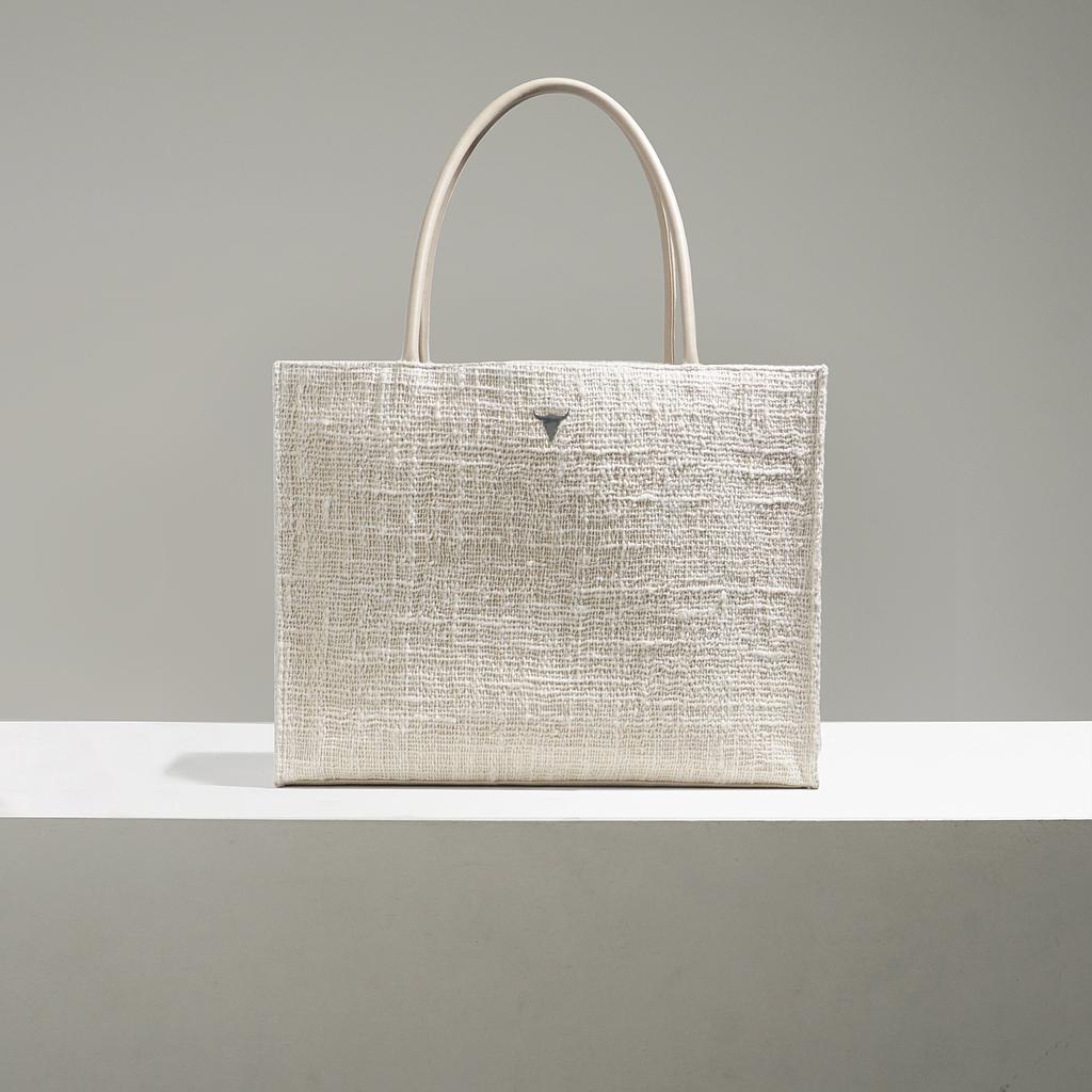 CABAS CHARLIE ORIGINAL - COTON TISSÉ BEIGE