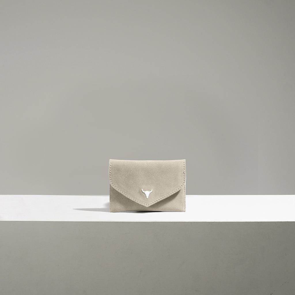 PORTE-MONNAIE ANNA - DAIM BEIGE