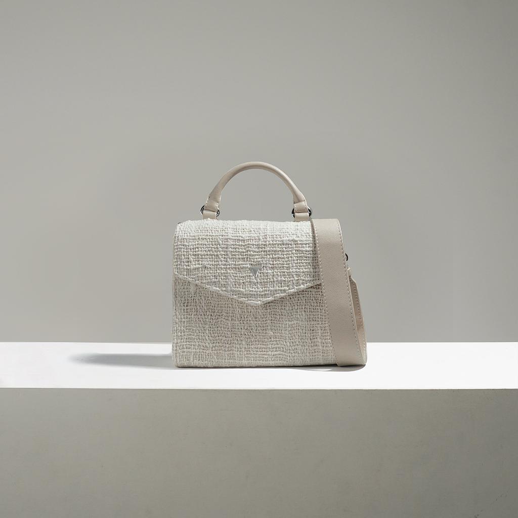 SAC XS JOÉ - COTON TISSÉ BEIGE