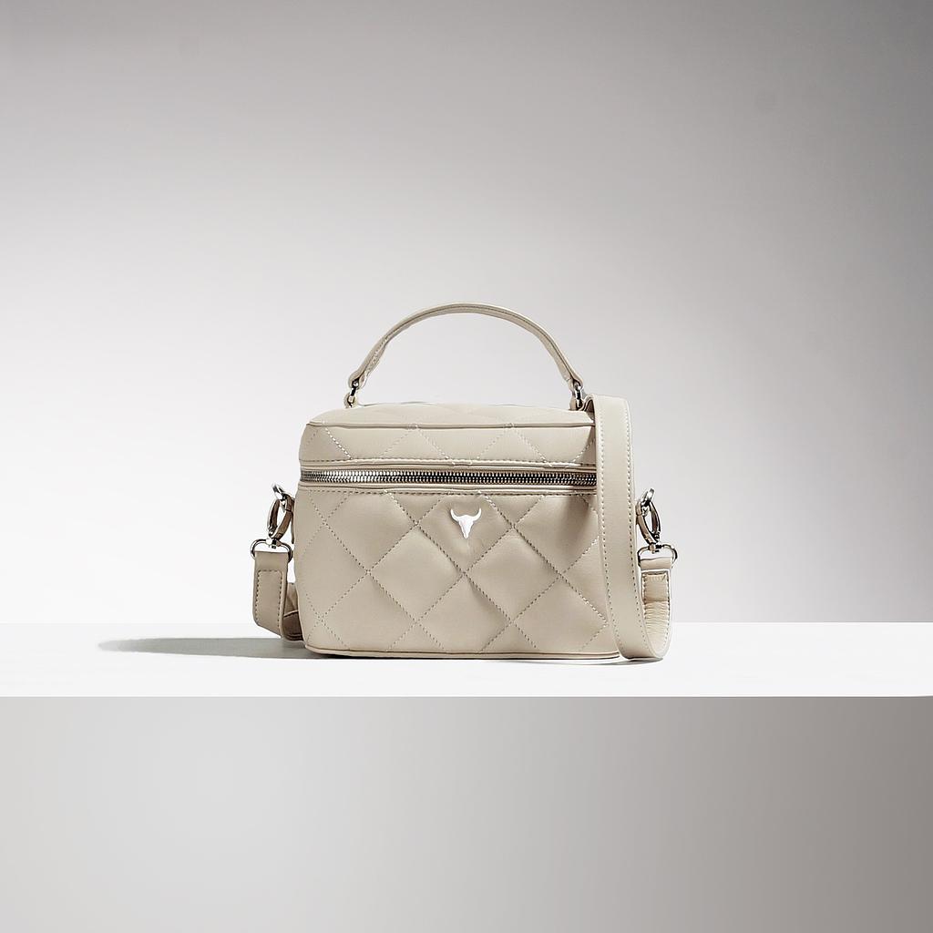 SAC PAUL - CUIR BEIGE MATELASSÉ
