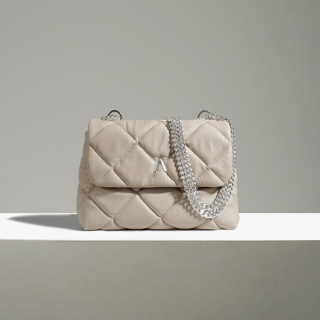 SAC CAPRI ORIGINAL - CUIR BEIGE MATELASSÉ