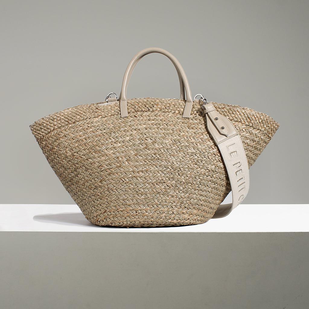 PANIER INKA - CUIR BEIGE ET SA ANSE LE PETIT CARTEL