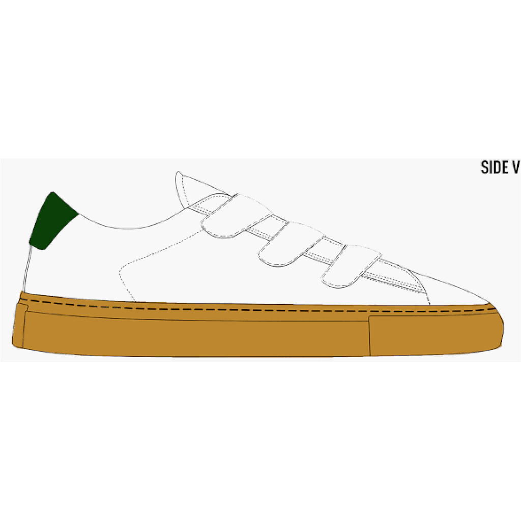 Velcro Green Gum Sole