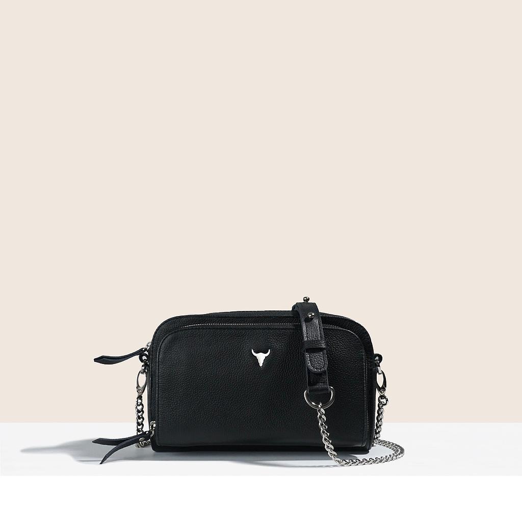 SAC MONIQUE - CUIR NOIR