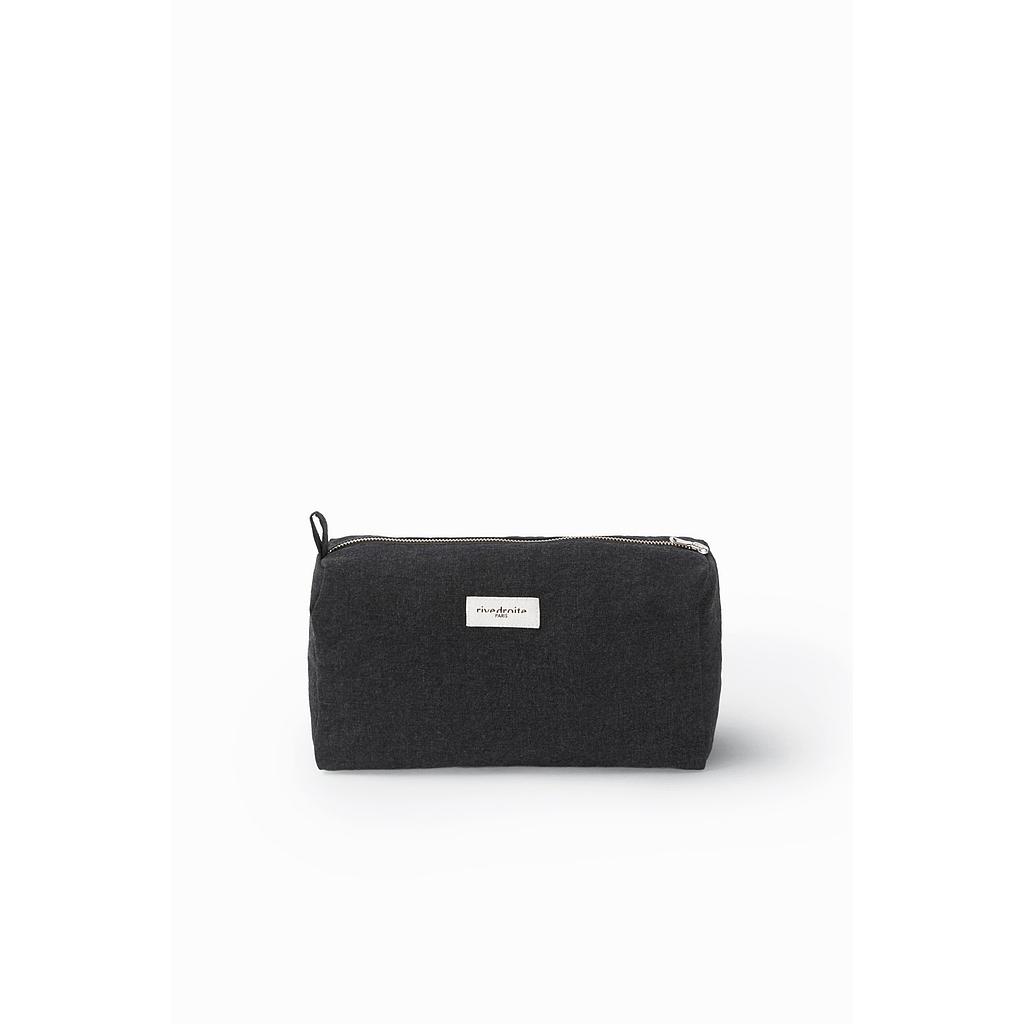 Alma la trousse de toilette maternité - Coton recyclé noir