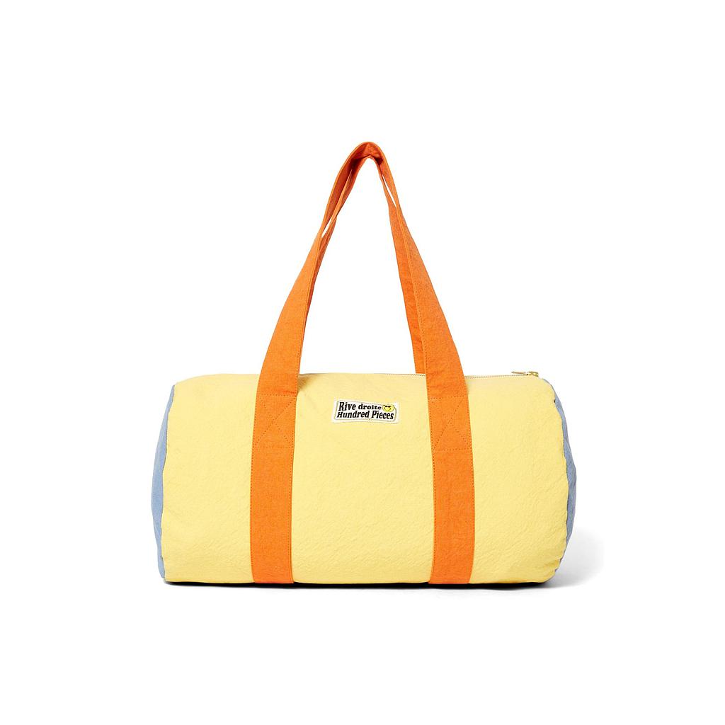 Ballu le petit sac polochon x Hundred Pieces - Coton recyclé orange &amp; jaune