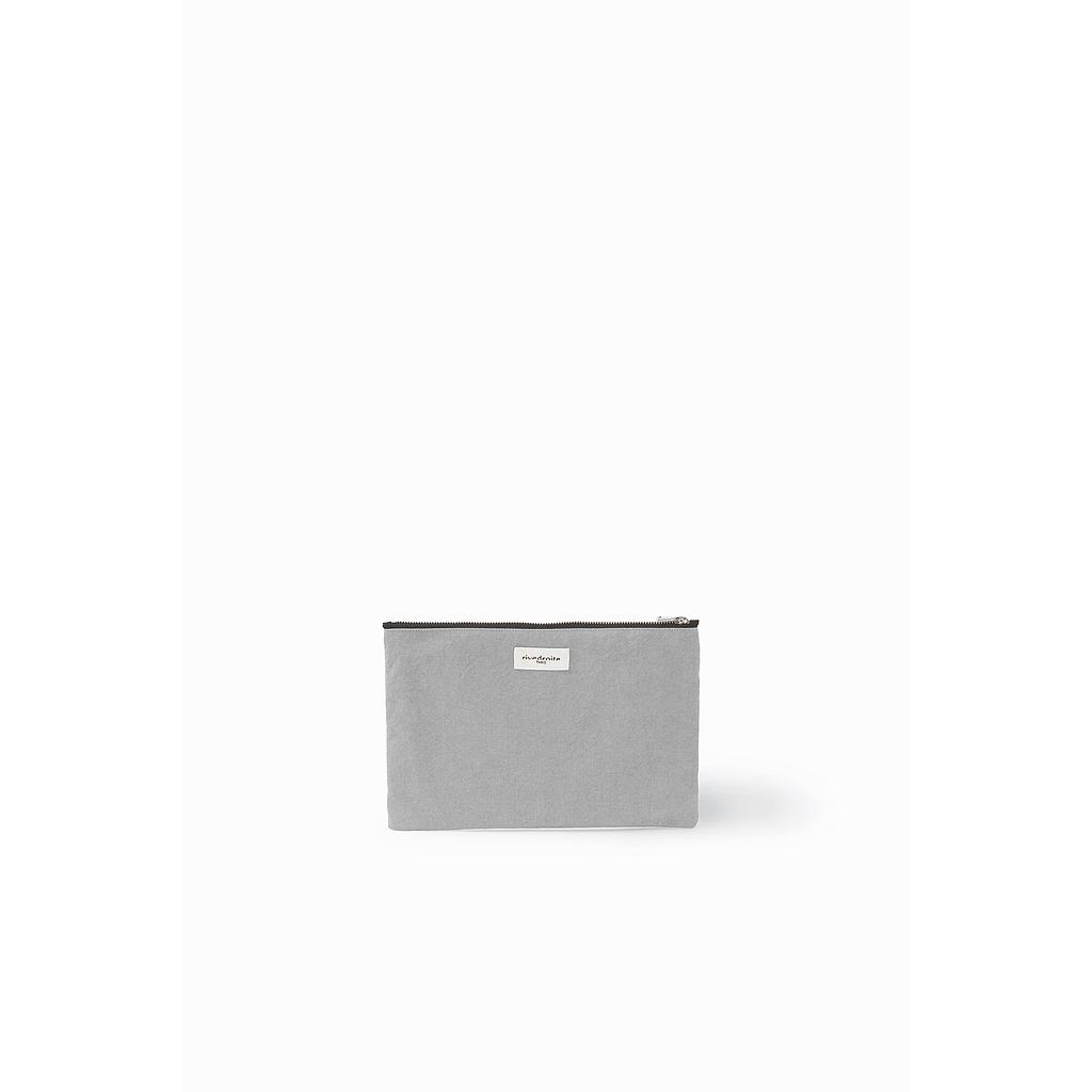 Barbette Medium la pochette - Coton recyclé gris givré