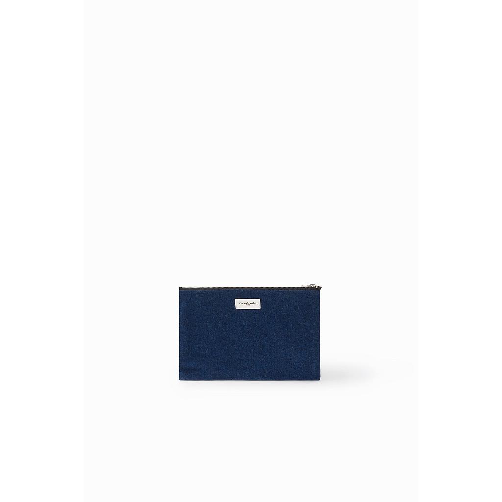 Barbette Medium la pochette - Denim brut upcyclé