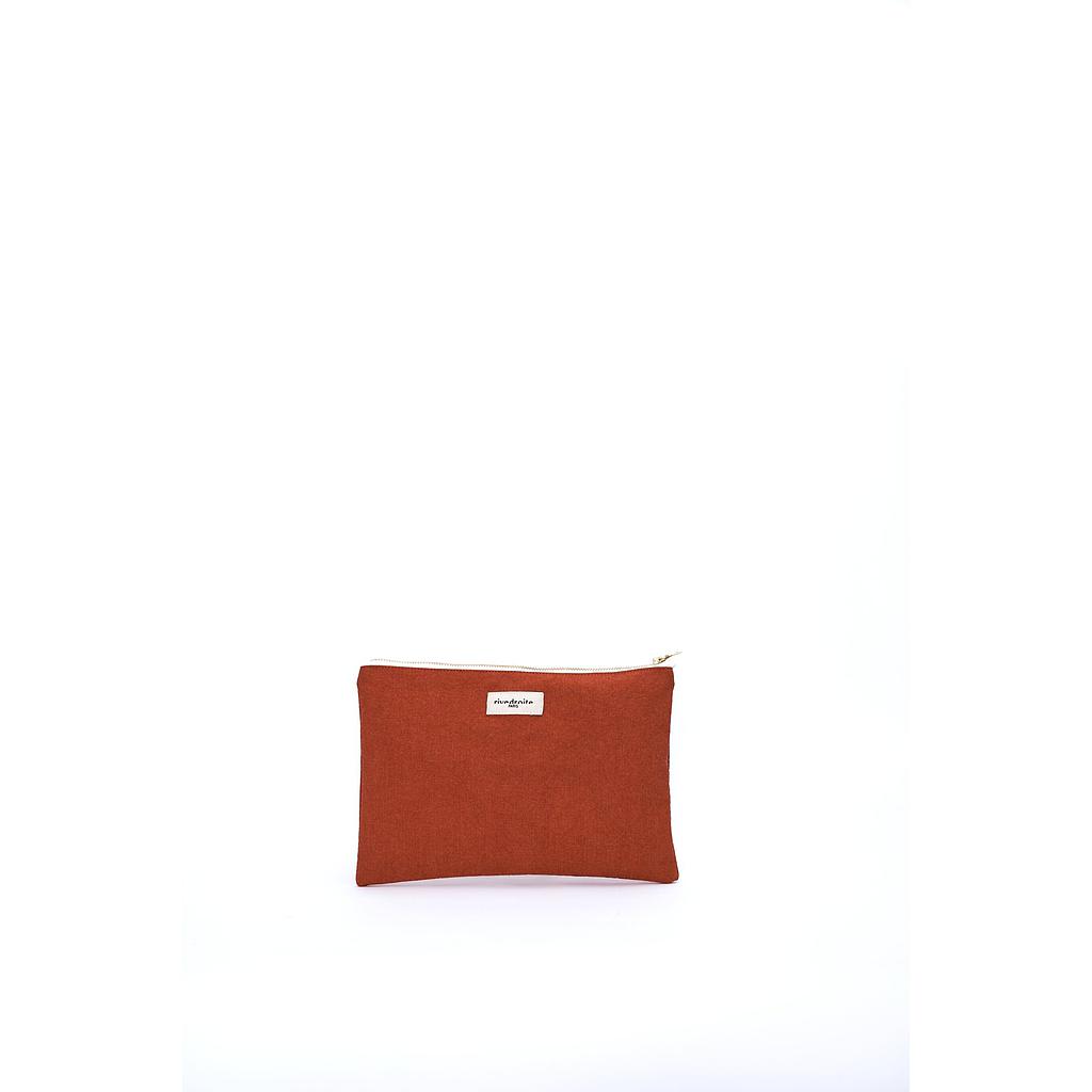 Barbette Medium la pochette brodée - Coton recyclé Terre de Soleil