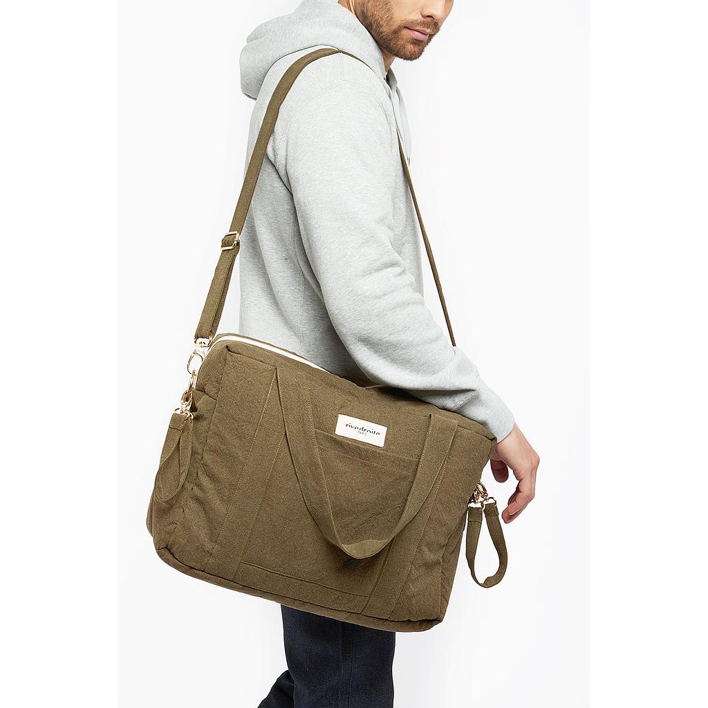 Darcy l'anti sac à langer - Coton recyclé kaki