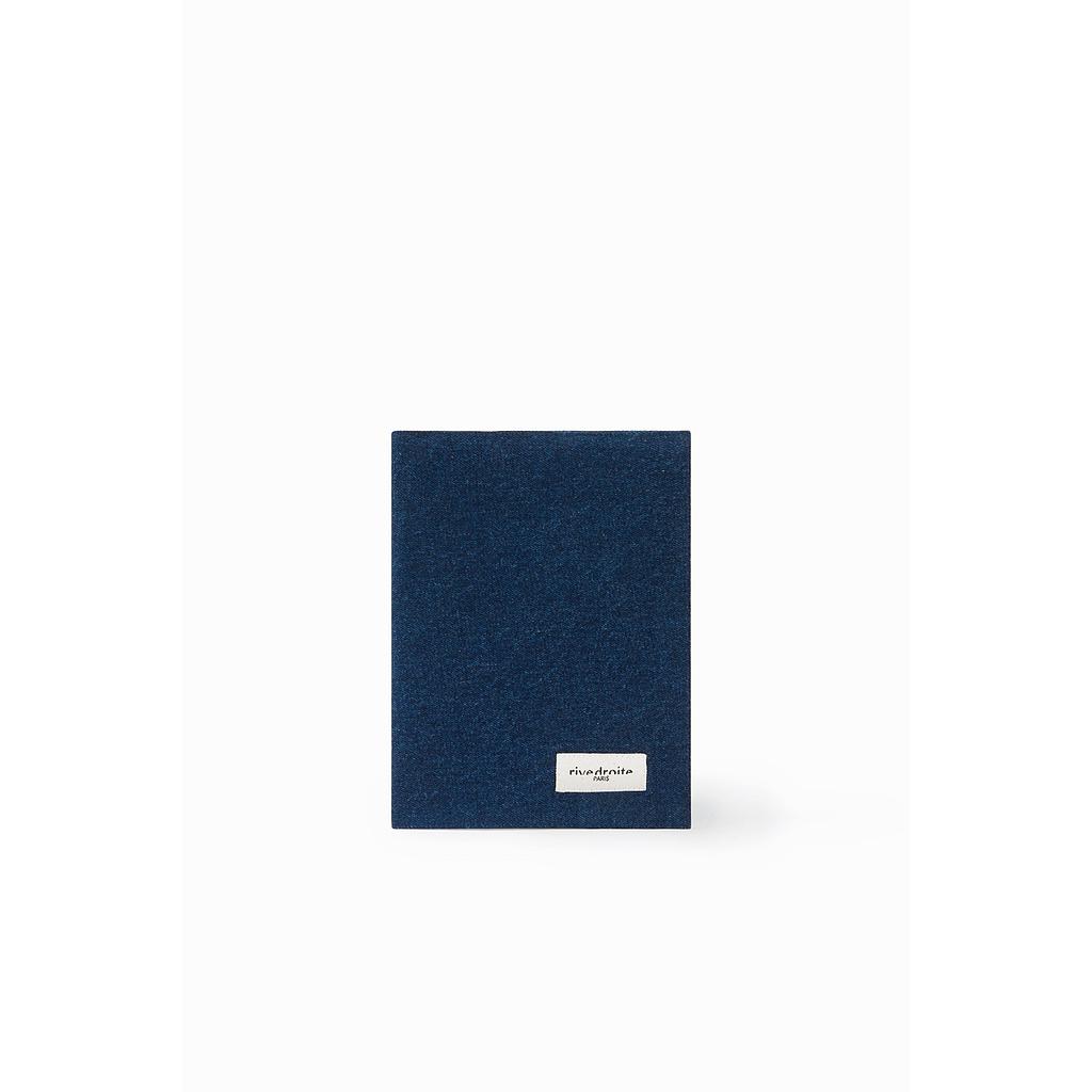 Gabin le protège carnet de santé brodé - Denim brut upcyclé
