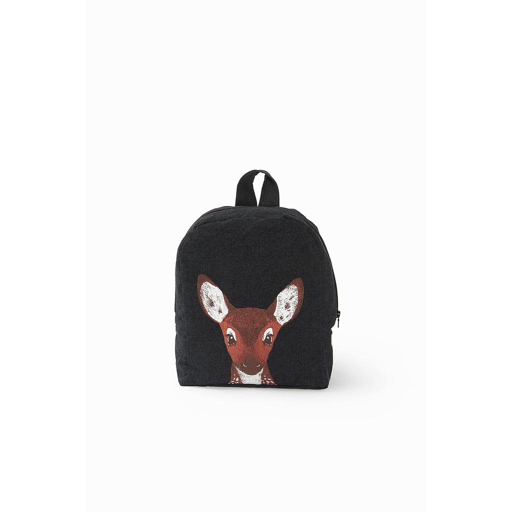 Hardy le sac à dos brodé - Biche noir