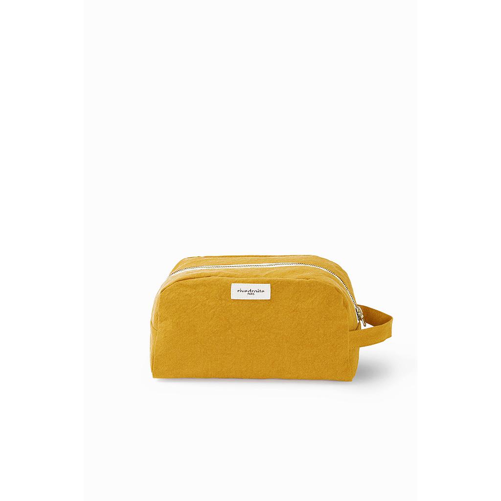 Hermel la trousse de toilette - Coton recyclé moutarde