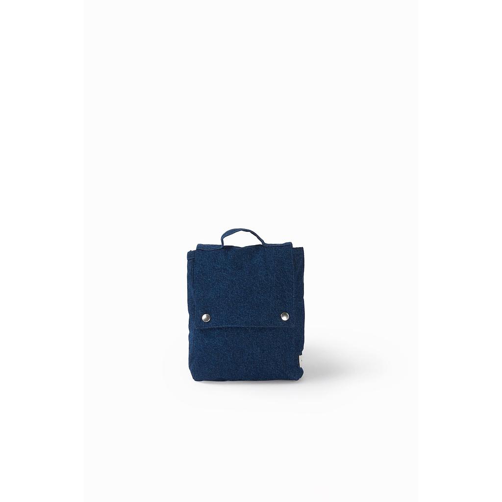Minimes le sac à dos des tout-petits brodé - Denim brut upcyclé