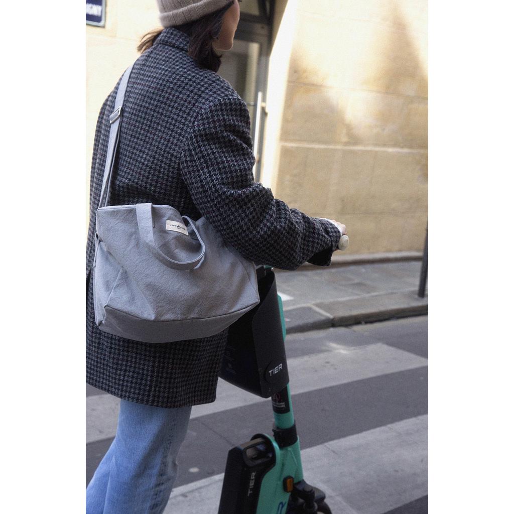 Sauval le city bag - Coton recyclé Gris Givré