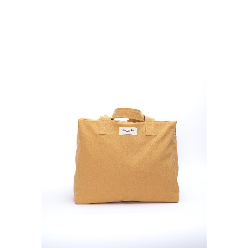 Célestins le sac 24 heures - Coton recyclé Jaune d'Ocre