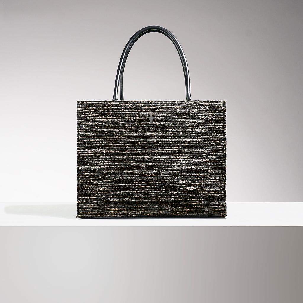 CABAS CHARLIE ORIGINAL - TWEED BLACK GOLD