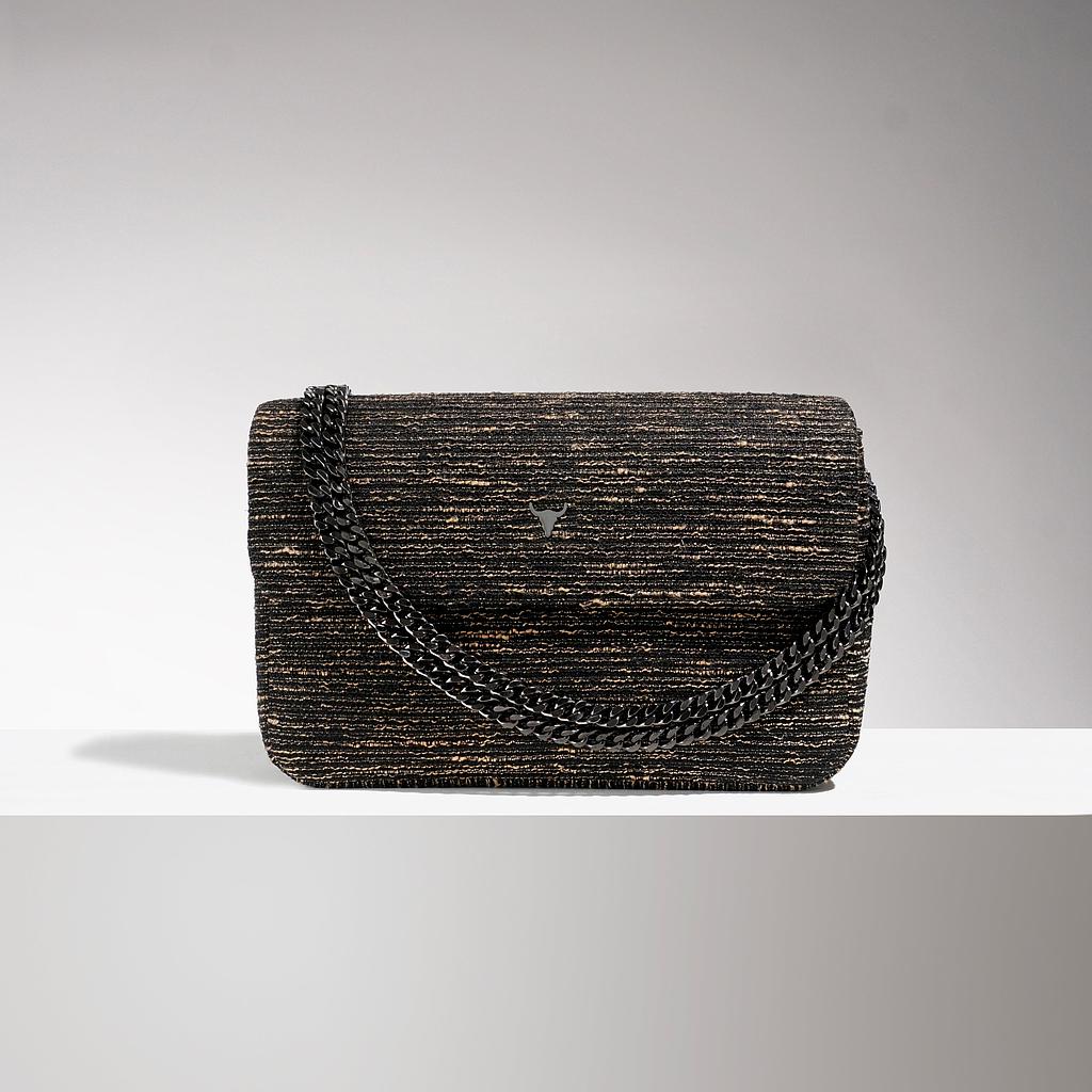 SAC MAXI JOSH - TWEED BLACK GOLD