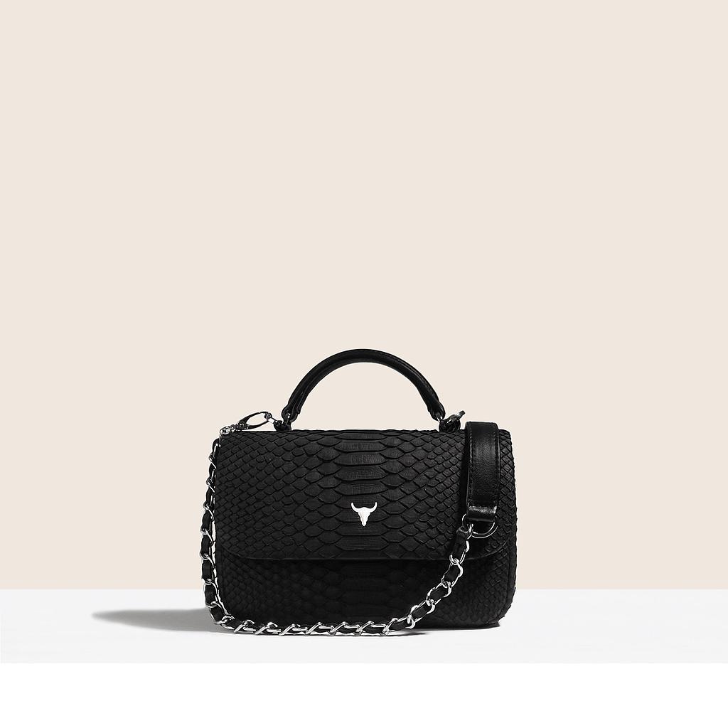 SAC MINI BRIGITTE - PYTHON NOIR
