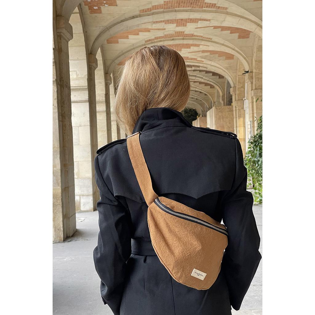 Custine XL le sac banane - Coton recyclé Camel