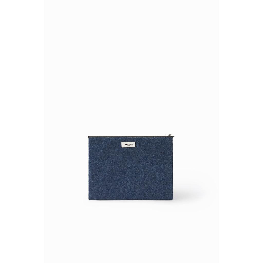 Barbette Large la pochette - Denim brut upcyclé