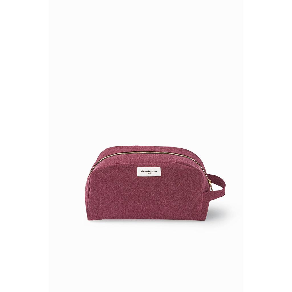 Hermel la trousse de toilette - Coton recyclé bordeaux