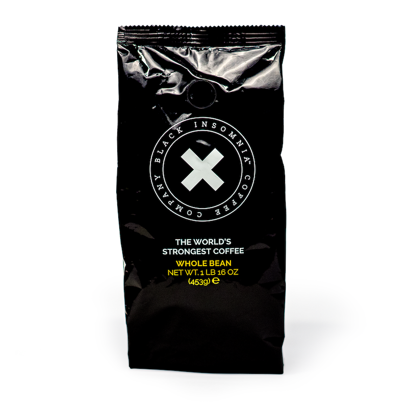 Black Insomnia Coffee Beans "The Worlds Stongest Coffee"