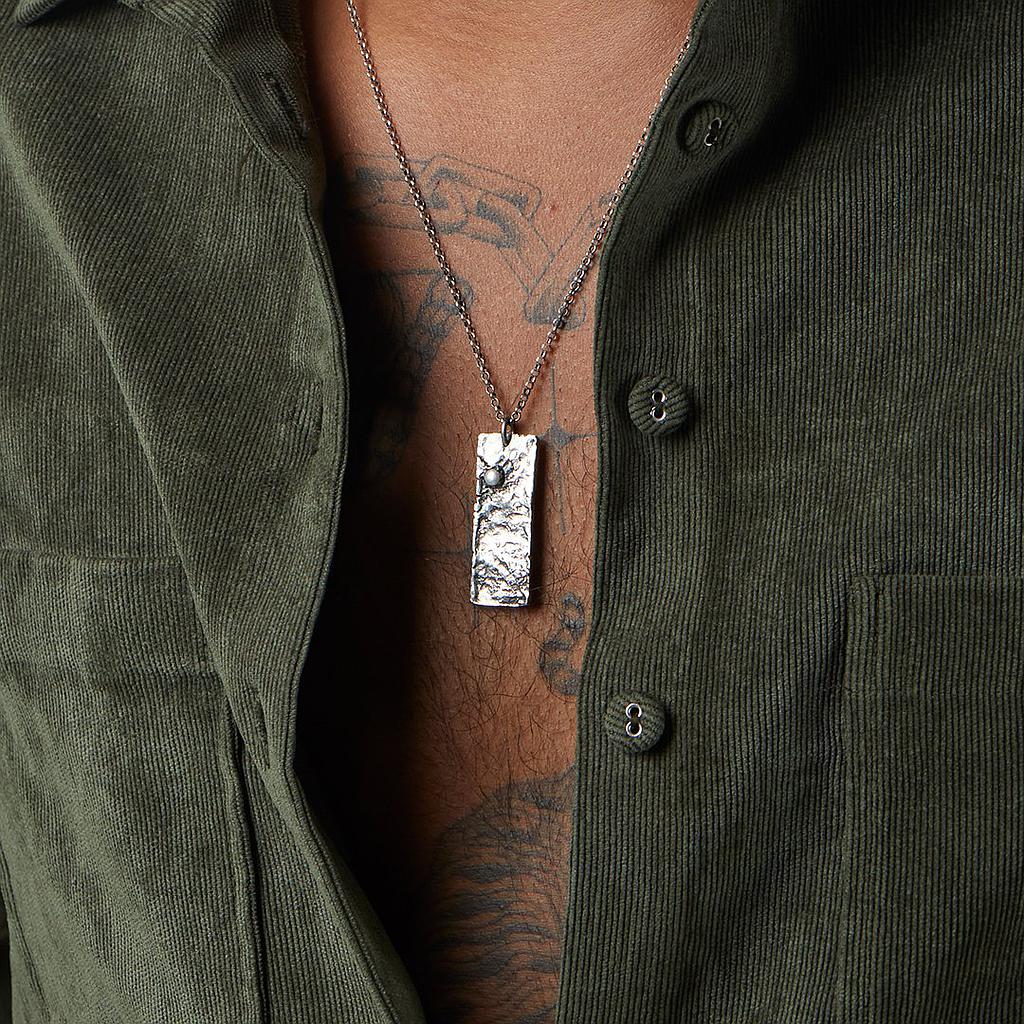 COLLIER HOMME - LE BLOC PERLÉ