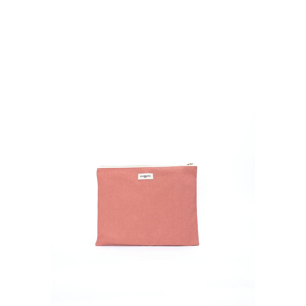 Barbette Large la pochette - Coton recyclé Rose Provence