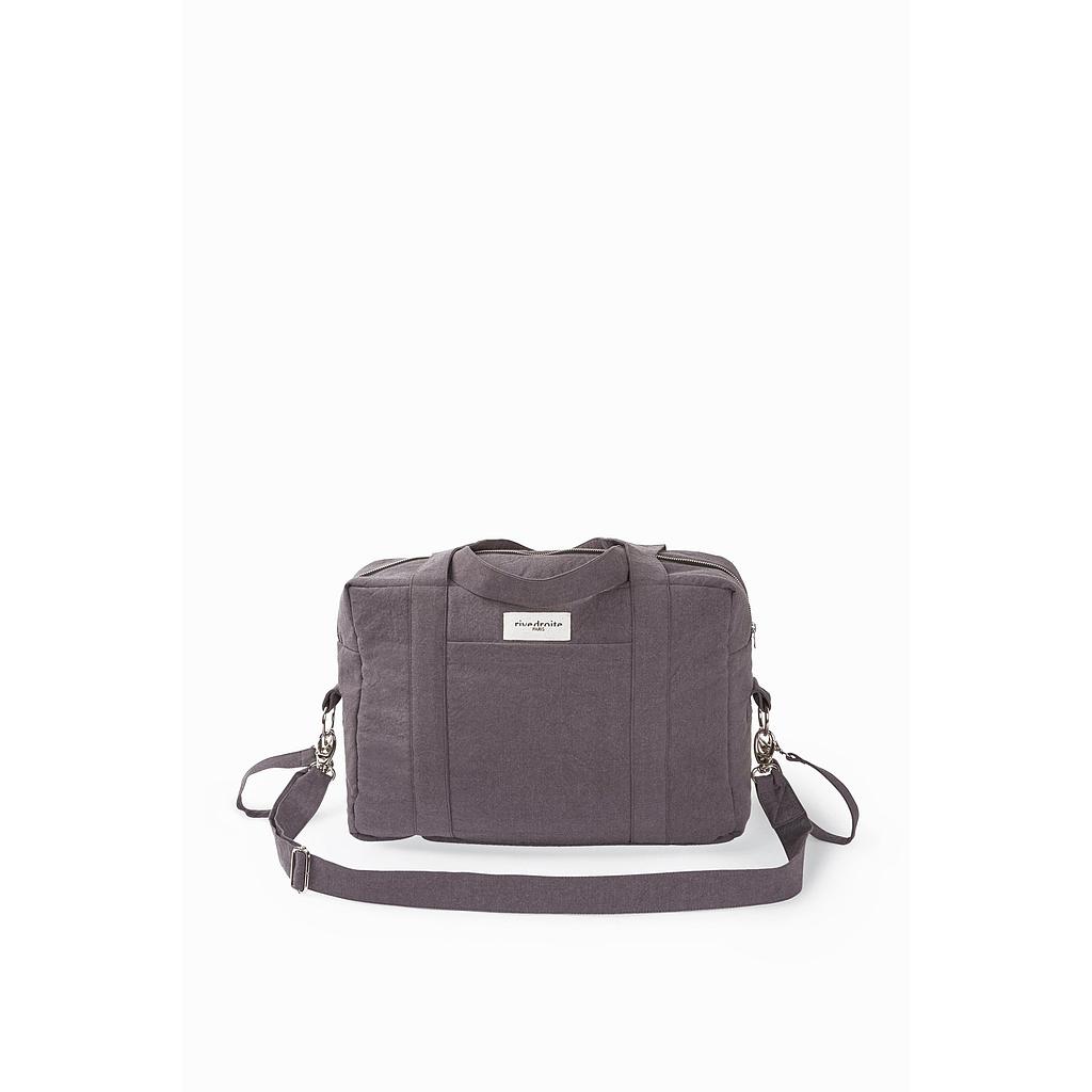 Darcy l'anti sac à langer - Coton recyclé gris ardoise