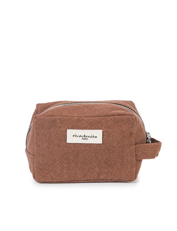 Tournelles la petite trousse - Coton recyclé Brun Jaspe