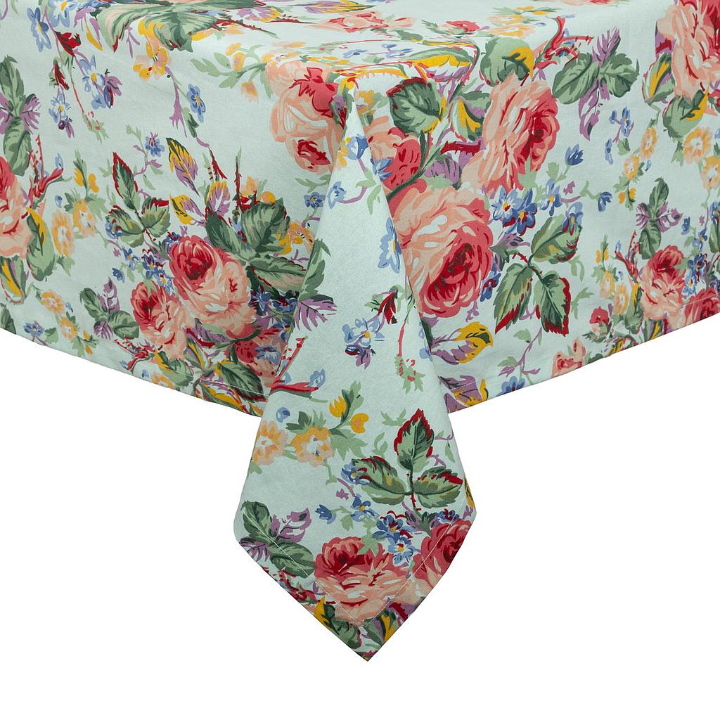 Tablecloth Floral Print Blue