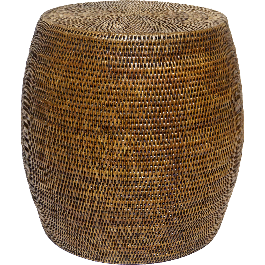 Rattan Drum Side Table Lotto
