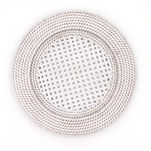 Rattan Underplate White