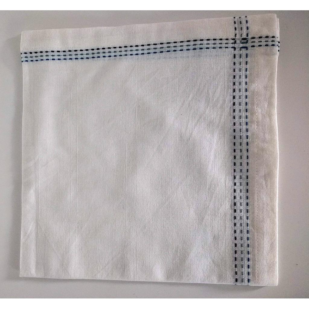 Cotton Napkin Navy/White