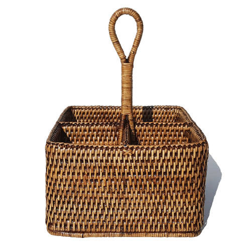 Rattan Cutlery Holder