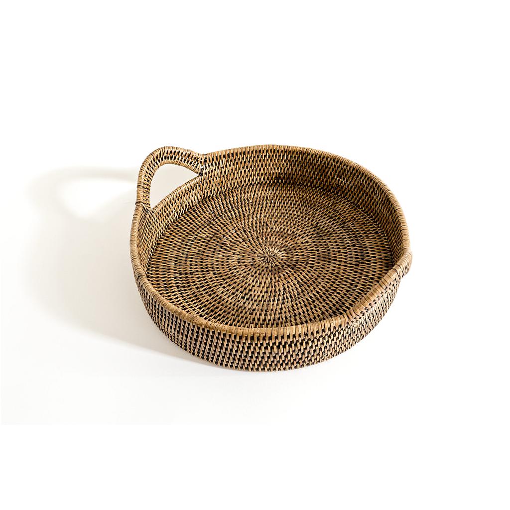 Round Tray with Handle Mayumi Medium