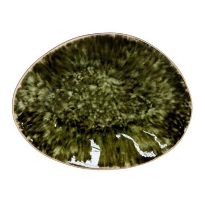 Lot 6 petites assiettes en grès RIVIERA 16cm, couleur Forêts