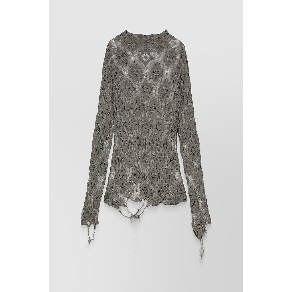 Jacquard fil coupé sweater