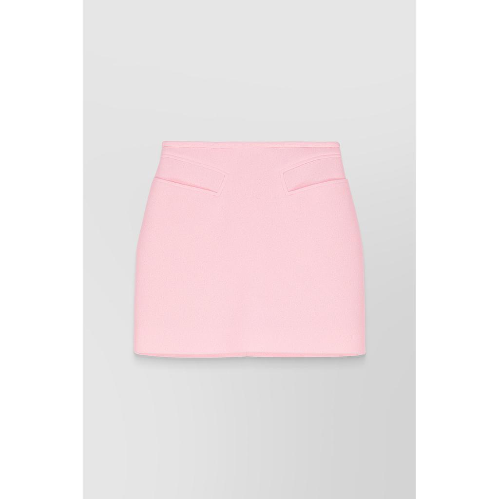 Trompe-l'oeil cady mini-skirt