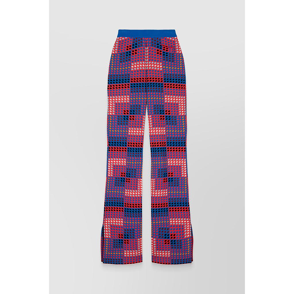 Vasarely jacquard fluid straight leg pants