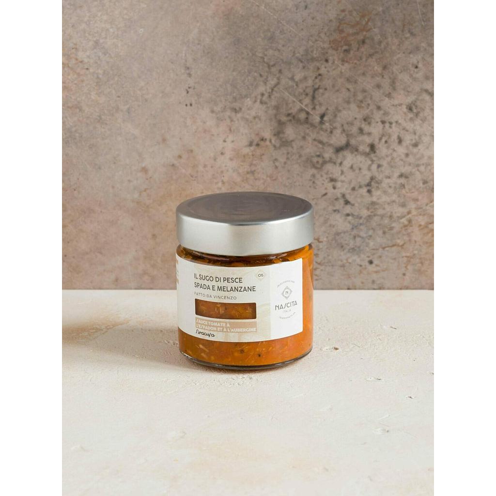 SAUCE TOMATE À L'ESPADON ET À L'AUBERGINE