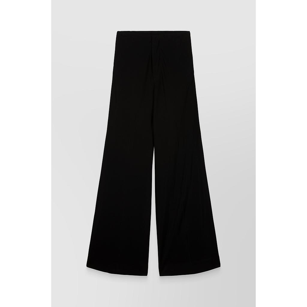 Wide leg fluid pants