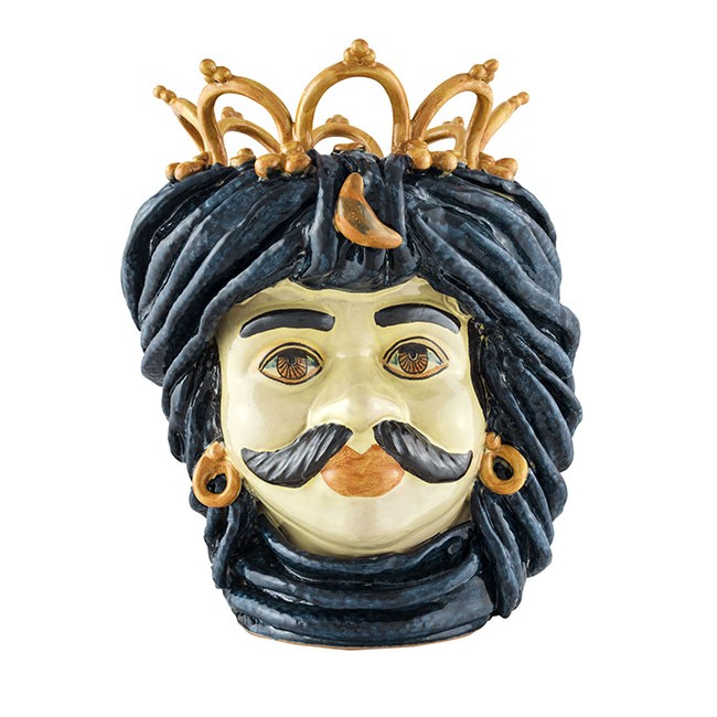 Vase Couronne Bleu Marine- Homme - Giacomo Alessi