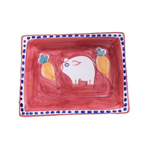Plat rectangle Cochon