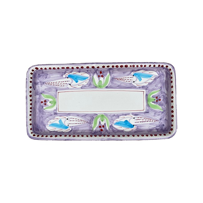 Plat rectangle Violet Poulpe