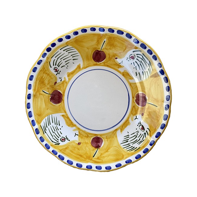 Assiette 21 cm Hérisson Jaune