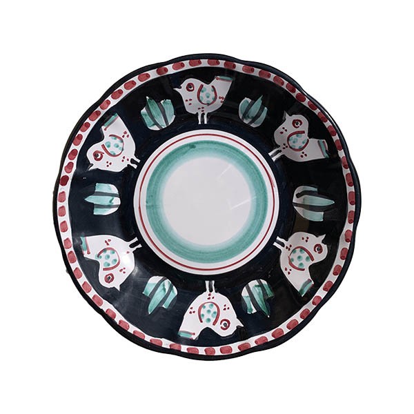 Assiette 21 cm Poule Noire