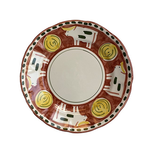Assiette 25 cm Vache Rouge