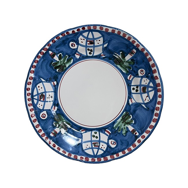 Assiette 25 cm Tortue Bleue